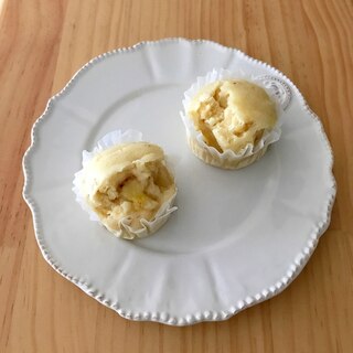 離乳食に☆バナナきな粉蒸しパン